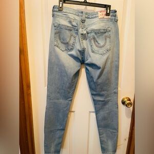 True Religion Blue Skinny Jeans Light Wash